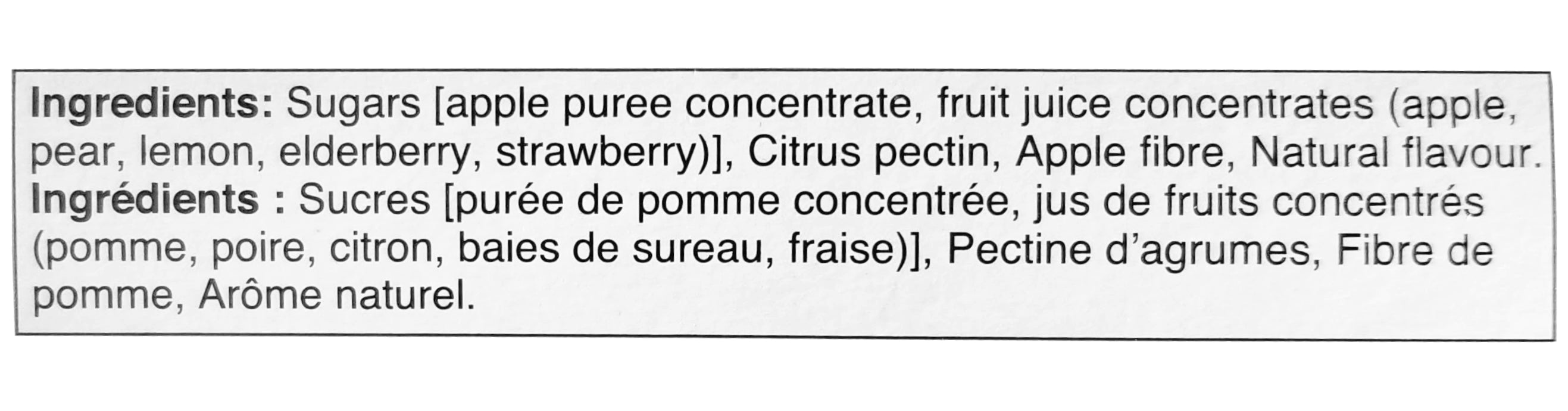 SunRype Fruit to Go Bites, Canadian Animal Shapes, Apple Strawberry, 8 pouches x 14g, 112g/4 oz. Box